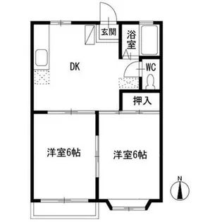 クレールソシアA【2階】の間取り