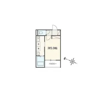 MELLAS大和【102号室】の間取り