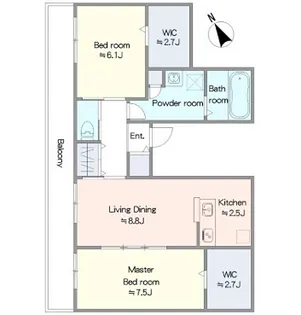 ROZE MAISON【301号室】の間取り