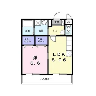 さくらテラス【302号室】の間取り