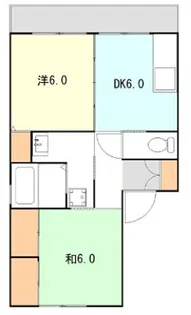 水道山ハイツ【201号室】の間取り