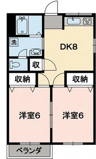クレストコクエA【201号室】の間取り