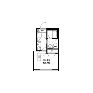 minerumo SEYA【102号室】の間取り