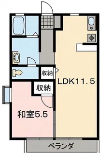 グランディール希望が丘A【2階】の間取り