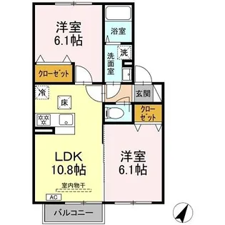 アクロスIII【1階】の間取り