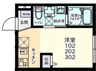 赤樹ヒルズ鶴ヶ峰【2階】の間取り