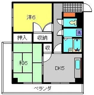 深谷ビル【502号室】の間取り