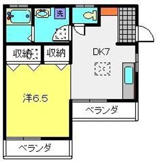 五番館【101号室】の間取り