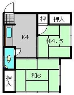 星野アパート【202号室】の間取り