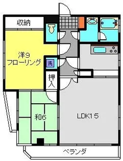 シェルポート【2階】の間取り
