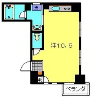 1Rの間取り画像