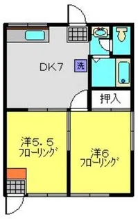 エステートピア吉田【1階】の間取り
