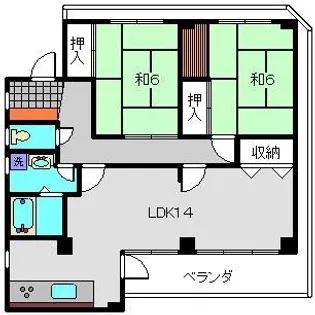 真鍋ビル【401号室】の間取り