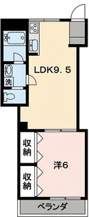 ハピネス平井【402号室】の間取り