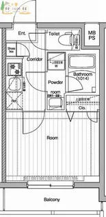 プレミアムキューブ川崎【210号室】の間取り