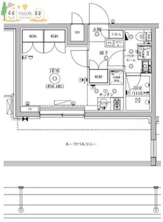セジョリ鵜の木【401号室】の間取り