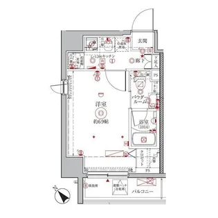 クレイシア横浜NORTH【2階】の間取り