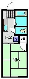 広井荘【102号室】の間取り