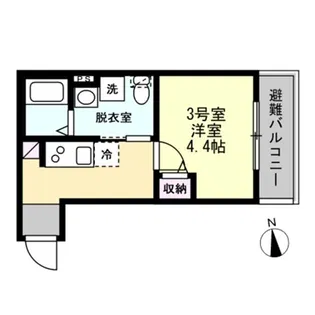 ベイルーム浜町【2階】の間取り