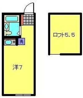 ラ・フルール【201号室】の間取り