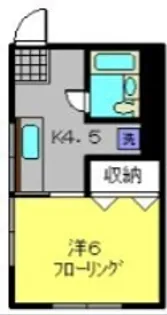 サンビレイ1【206号室】の間取り