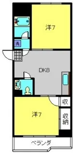 ハレーちとせ【6階】の間取り