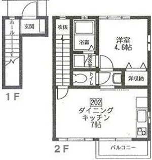 ミーアカーサ大和【2階】の間取り