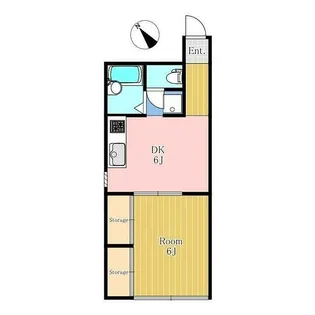 川久保ハイツ【1階】の間取り