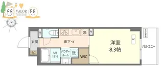 1Kの間取り画像