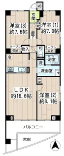 リブレスト川崎【3階】の間取り