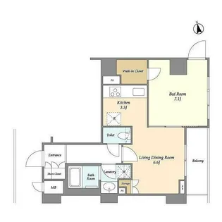 ビエント横濱鶴見【4階】の間取り