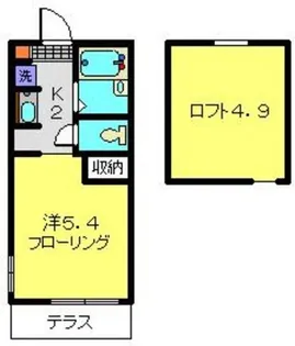 ラ・リューヌ・マツダ【103号室】の間取り