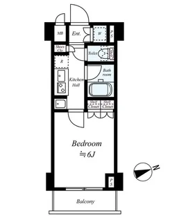 ルーブル川崎都町弐番館【10階】の間取り