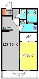アルプス3号館【2階】の間取り