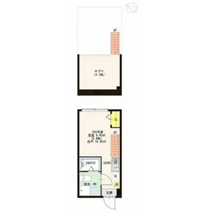 ハーモニーテラス東白楽【2階】の間取り