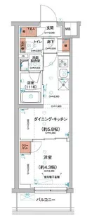 ハーモニーレジデンス羽田天空橋【3階】の間取り