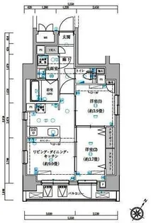 ゼクシア川崎【3階】の間取り