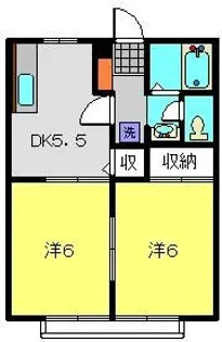 コリーヌ東寺尾【2階】の間取り