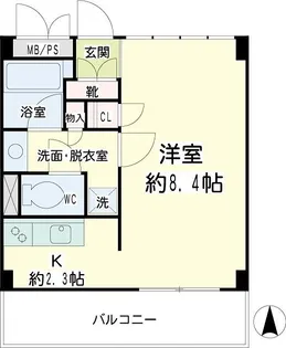 豊岡旭フーガ【A507号室】の間取り
