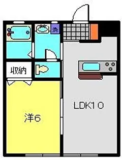 プエルタ・ロホ【104号室】の間取り