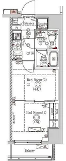 ラフィスタ川崎VI【504号室】の間取り