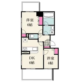 ナイスアーバンステイツ横濱新子安【5階】の間取り