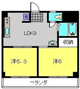 メゾンド東寺尾【1階】の間取り