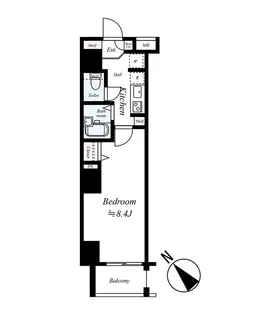 アイル川崎ステーションプラザ【704号室】の間取り