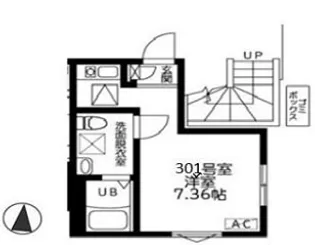 プルームコート川崎浅田【3階】の間取り