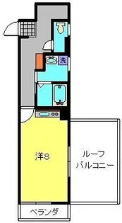 ハピネス平井【401号室】の間取り