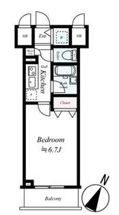 フェニックス横濱関内BAY GAIA【3階】の間取り