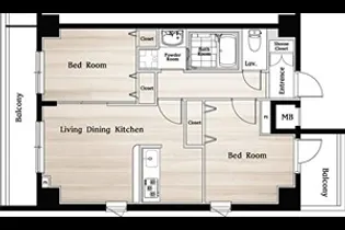 Nステージ鶴見【7階】の間取り