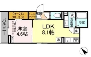 D Paina西寺尾【3階】の間取り