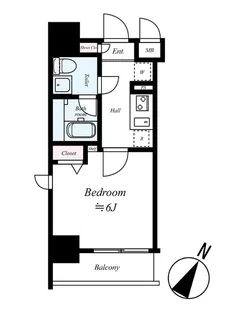 GROWS西横浜【504号室】の間取り